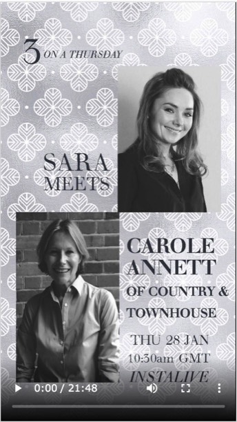 Preview for Interview Sara meets Carole Annett - an interview about favourite design objects