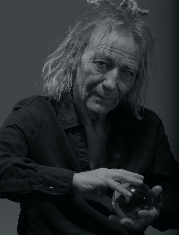 Portrait of artist David Begbie 2022 by photographer Brian Griffin