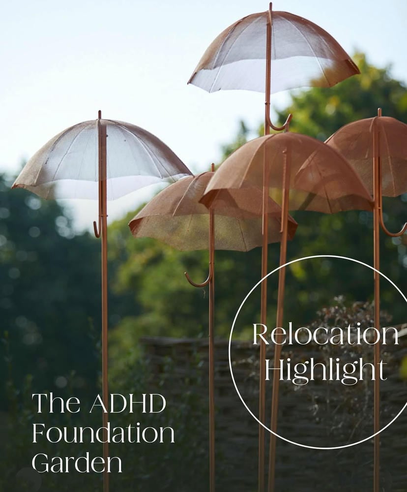 outstanding umbrellas for us to showcase in the ADHD Foundation Garden at the RHS Chelsea Flower Show 2025 by sculptor David Begbie