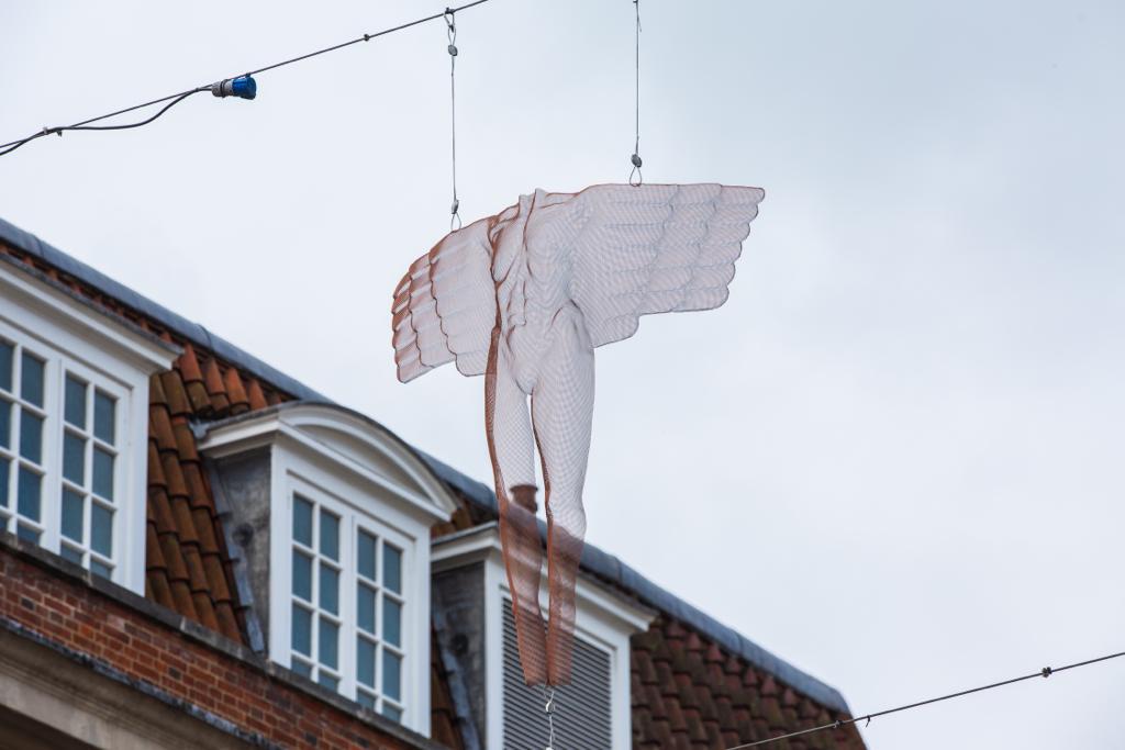 London Kingston Sculpture Trail presents a guardian angel 