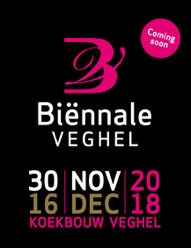 Invitation to art fair Beinnale Veghel 2018 with dates and logo