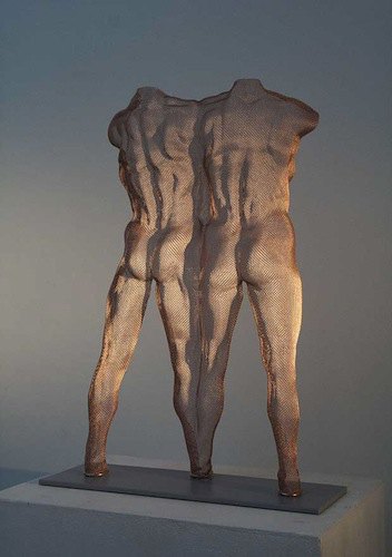 David Begbie sculpture of two male figures