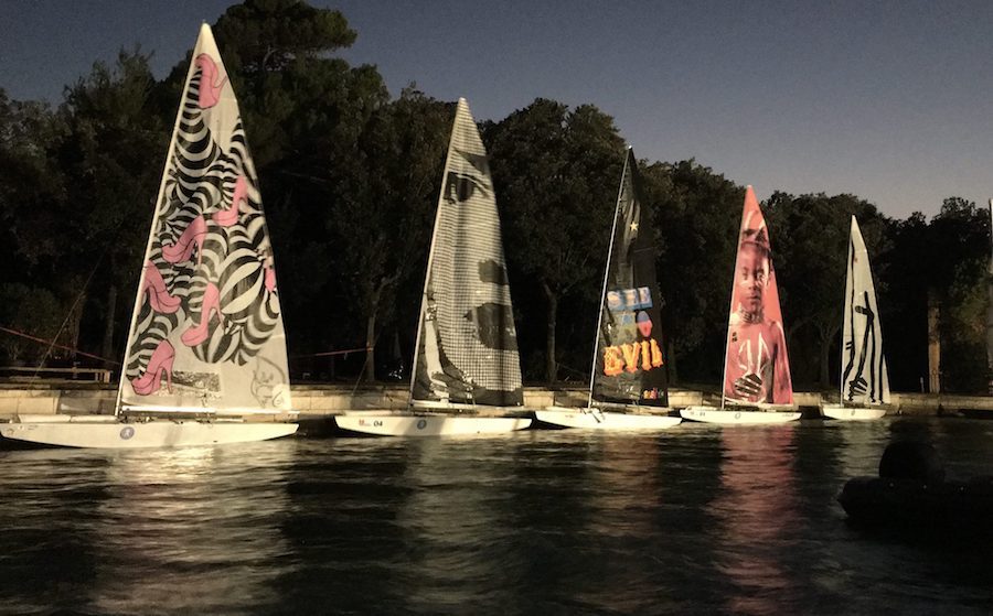 Large sails designed by International artists in Venice 2018