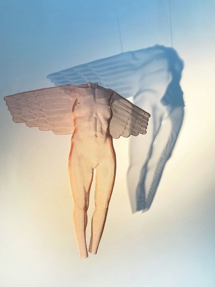ANANGEL - small floating sculpture by David Begbie