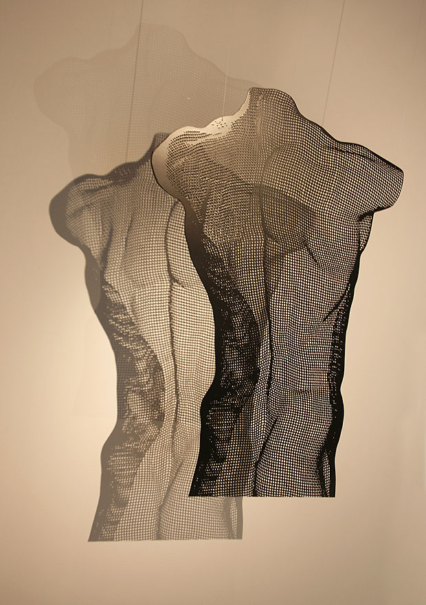 NUWD sculpture panel shadow2 by David Begbie male back