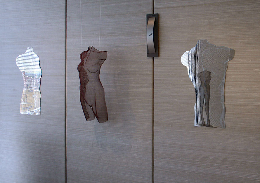 NUUD NUWD mirror David Begbie Sculpture