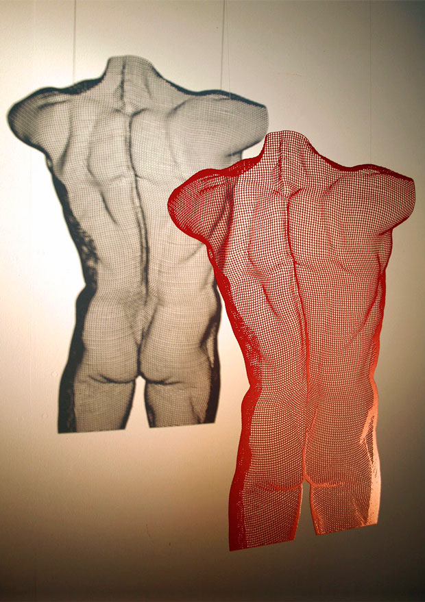 David Begbie sculpture VENUS red shadow