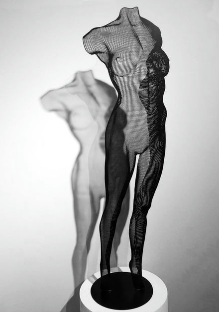 Steel Sculpture of a female figure