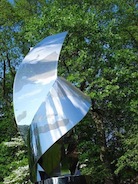 detail outdoor sculpture steel