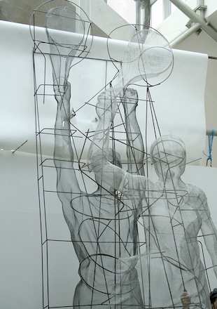 David Begbie mesh art tennis Wimbledon