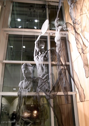 tennissculpture GRANDSLAM steelmesh zoom D Begbie