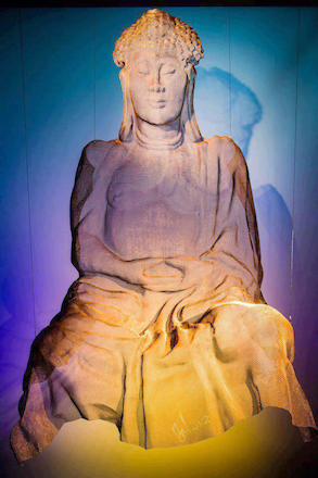 buddha sculpture bronze mesh david begbie