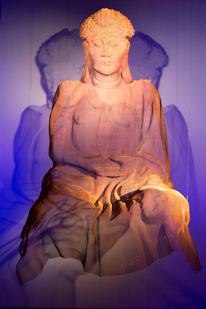 buddhasculpture buddhabar shadow projections
