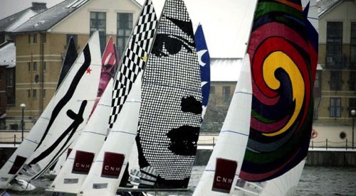 Olympic racing vessels with sales designed by International artists